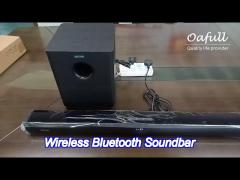 full-range audio crossover wireless bluetooth soundbar speaker set for crystal clear sound