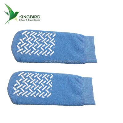 China Yellow Universal Disposable Anti-skid Size Anti-skid Kids Outdoor Slipper Socks for sale