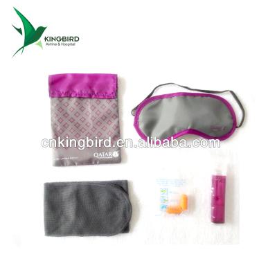 China Disposable 4 in 1 Economy Class Airline Mesh Fabric Amenity Kit Travel Kit Amenity Kit KBL-08 for sale