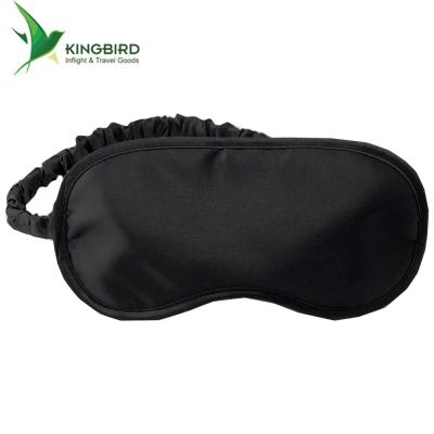 China Customization Dark High Quality Travel Circles Disposable Black Eye Mask for sale