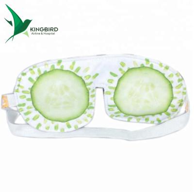 China Dark Circles Stain Portable Sun Protection /190T Polyester Travel Funny Eye Mask For Sale for sale