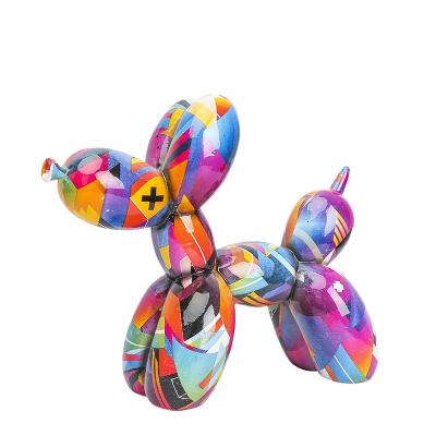 China American Custom Balloon Dog Resin Art 3D Pop Statue Items Modern OEM Style Resin Art Sculpture for sale