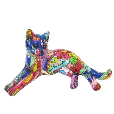 China Hot Stunning Fashionable Custom Cat Sculpture Figurine Gifts Animal Crafts For Home Decoration Ornament for sale