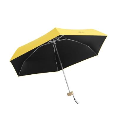 China CLASSIC Custom Logo Travel Capsule Umbrella, Compact Double Vented Folding Mini Umbrella, Portable Lightweight Pocket Parasol Umbrella for sale