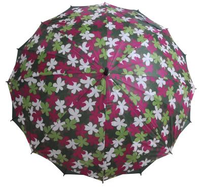 China Southwestern panama 16k double canopy two layer straight rain umbrella strong windproof for sale