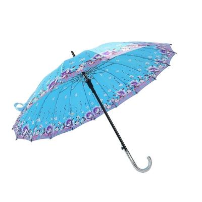 China CLASSIC 22inch 16k satin umbrella auto open durable cheap flower umbrella hot sell in South America for sale