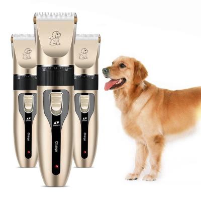 China No Hair Blocking Professional Pet Hair Trimmer Grooming Razor Rechargeable Electric Pet Clippers Kit Set Pet Hair Trimmer for sale