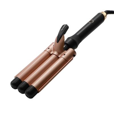 China High Curling Hair Curler Hair Settings Heat Tourmaline Ceramic Beach Hair Wand Adjustable Professional Magic Iron Technique Hesitate Hair Curler Ceramic Curling Iron for sale