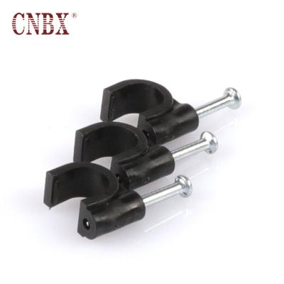 China Widely used in sling CNBX Wire Round Electrical Wire Rope 10mm Plastic Gray High Quality Flat Cable Clamp for sale