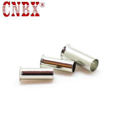 China Durable E-copper CNBX Pin Tube Eyelet Sleeve Wire End Non-insulated Crimp Terminal for sale