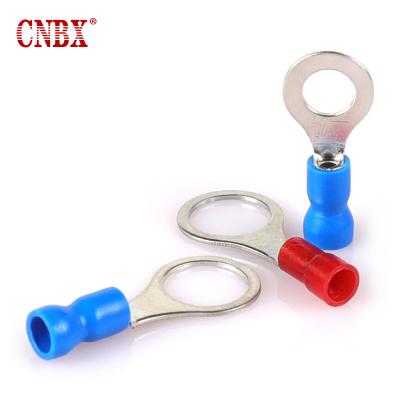 China 19A CNBX High Quality Colorful Series RV Clip Electrical Cable Hook Wire Ferrule Plastic PVC Insulated Crimp Ring Terminal for sale