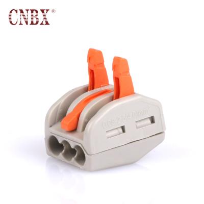 China Universal Compact CNBX Power Wire Wiring Lever 222-412/3/5 Terminal Nut Push In Wire Connector Terminal Blocks for sale