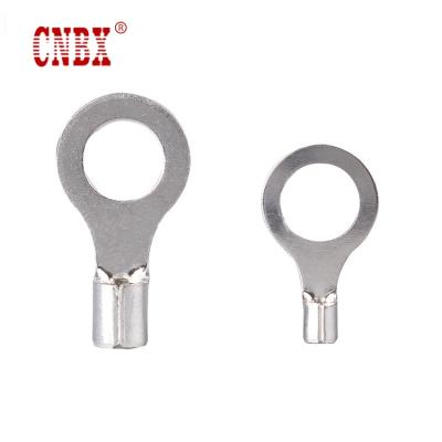 China 99.9% ECU Non-Insulated RNB International Standard Size Ring Terminals , Non-Insulated Ring Terminal for sale