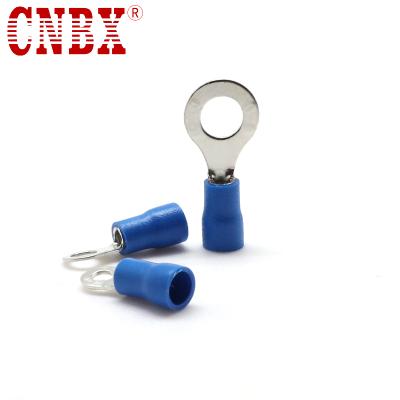 China Copper CNBX Pre-insulating End Lugs RV5.5-6 Ring Type Round Crimp Terminal for sale