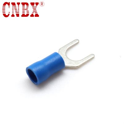 China Cheapest CNBX 15mm SV Spade Insulated Terminal Copper Crimp Fork Terminal Type for sale