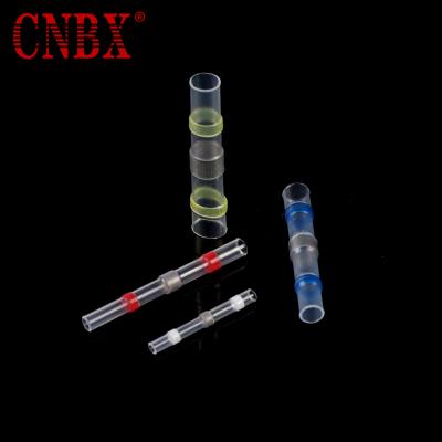 China Wire Connecting CNBX Factory Supply Crimp Sleeve Butt Joint Heat Shrink Solder Wire Connectors for sale