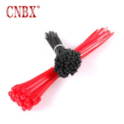 China CNBX Flame-Retardant Whole Sale Colorful Black White 66 Automotive Self-Locking Nylon Cable Tie for sale