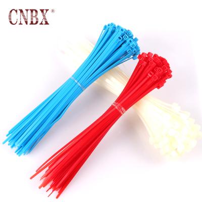 China CNBX Flame-Retardant 100 Pieces 0.3 Inch Width Heavy Duty Ultra Strong Plastic Holder Reusable Cable Ties for sale