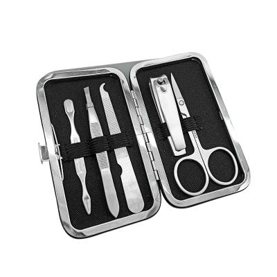 China OEM Stainless Steel 5pcs Mini Pedicure Manicure Set Nail Clipper Kit High Quality Stainless Steel+PU Mini Pedicure Set for sale