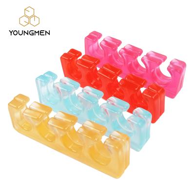 China Transparent Silicone Toe Separator Pedicure Separator Toe Separator for sale