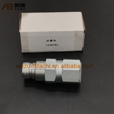 China S16 S18 E20 Hydraulic Male Coupler 7246791 For S16 S18 Bobcat Loader E20 Excavator Spare Parts for sale