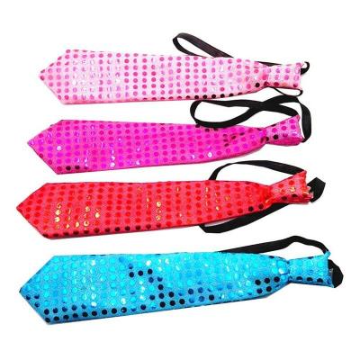 China Wholesale Cloth Blink Neck Tie LED Light Up Ties Party Decoration Party Halloween Costume KR715 for sale