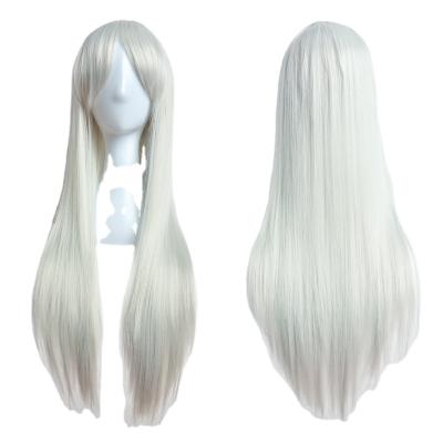 China Hot Sale Silky Straight Long Straight Wig Wave Heat Resistant Women Cosplay Costume Full 80cm Colorful Hair Costume Wigs for sale