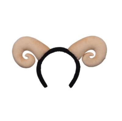 China European and American style horns on costume headband goat sheep ears breed Cosplay animal for sale