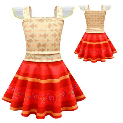 China Fashion Encanto Mirabel Costume Dress Cartoons Girls Dress Skirt Dress Dresses for sale