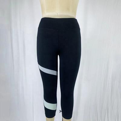 China Breathable Customized Sport Tights Pants High Waisted Yoga Pants Women Fitness Gaiters Capris for sale