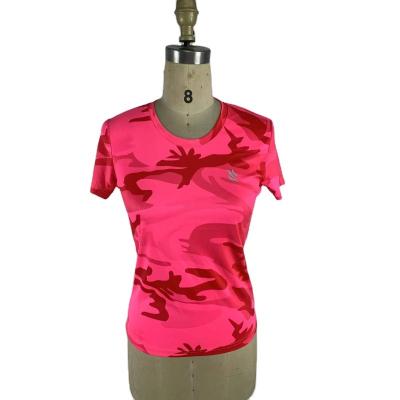 China Custom Antibacterial Fitness Women's Sport Wear Yoga Short Sleeve T-Shirt for sale