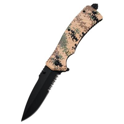 China With Wholesale Hot Sale 3cr13 Blade Black Steel ABS Camping Safety Hammer And Flint Tactical Knife With Safety Hammer And Flint for sale