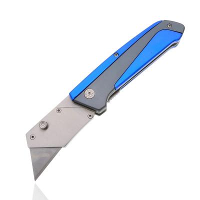 China Custom Durable Steel Mat Folding Heavy Duty Mat SK5 Blade 3cr13 EDC Bule 3cr13 EDC Utility Knife With SK5 Blade for sale