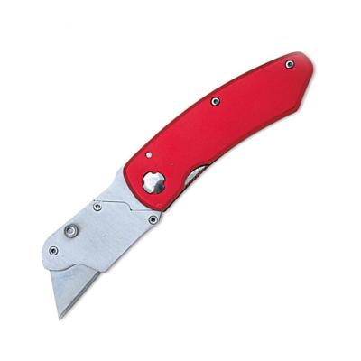 China With Box Custom Red Durable Steel Heavy Duty Aluminum Cutter Folding Blade Styles 3cr13 EDC Utility Knife for sale