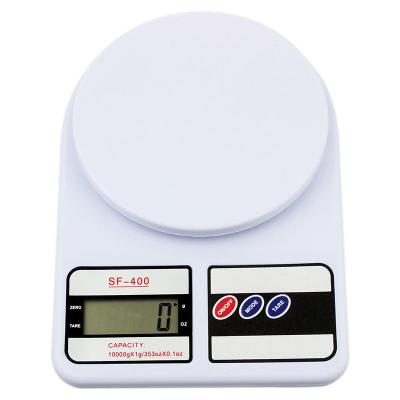 China With Scale Tray High Quality Electronic Balance SF400 LCD Display Food Kitchen Scale Household Gram Digital Weighing Scale for sale