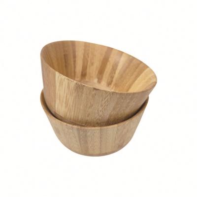 China Factory direct sales China sustainable price bamboo fiber salad bowl with servers for sale