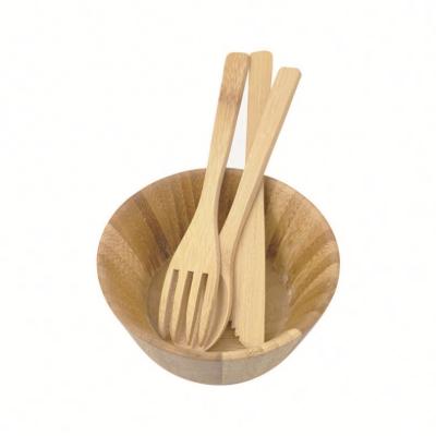 China 2021 new arrival viable gold supplier bamboo salad bowl for sale