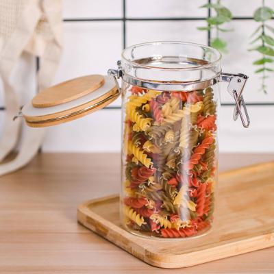 China 2021 Sustainable Trending Products China Wholesale Glass Jars With Wooden Lids 500G for sale