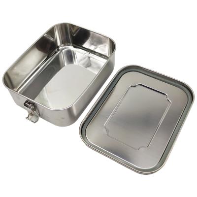 China Eco Friendly Sustainable 304 Stainless Steel Lunch Box With Sealing Lid for sale