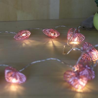 China Starry Outdoor Neon Home Lights Flashing String Holiday Decoration Light Fast Delivery LED Heart Small Lanterns for sale