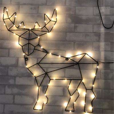 China Deer Copper Wire Decoration Light With Metal Deer Light for sale