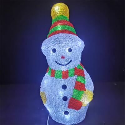 China LED Snowman Lighting Christmas , Acrylic 3D Snowman Lights for sale