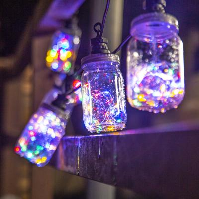 China Warm 10 Multi Color LED Ball Lights Holiday Decoration String Lights Bottle Shape for sale