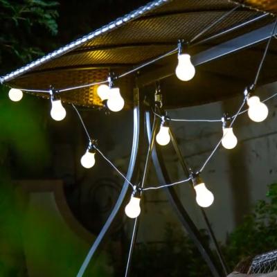 China Customized Contact Customer Service Christmas Light 10 Milky White Edison Bulb Light Outdoor IP44 Holiday Led Lights String Wedding Party Decoration for sale