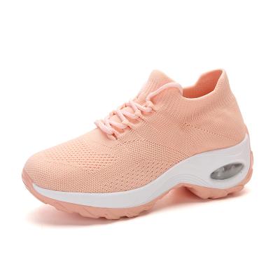 China Fashion Trend Sepatu Murah Women Casual Sneakers Height-increasing Sock Shoes For Women Ladies Leisure Breathable Shoes for sale