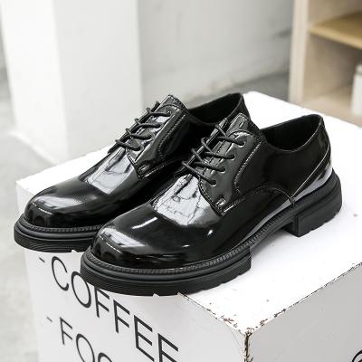 China Flat 2021 New Arrivals Men's Business Wedding Dress Black Classic Leather Shoes for sale