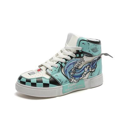 China Fashion trend cartoon high top ghost blade couples student council shoe tide vanishing shoe for sale