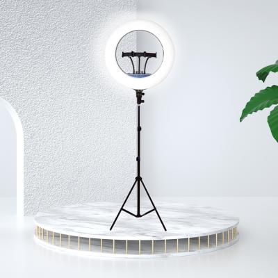 China Live Broadcast Fashion Short Ring Light Led Circle Ring Light With Stand 18 Inch Customization PORTABLE Hot Sale Video for sale