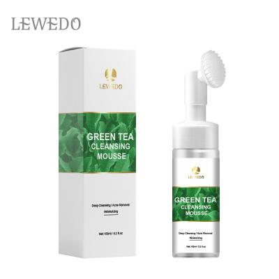 China DEEP CLEANING Private Label Moisturizing Cleanser Deep Pore Soft Regenerating Green Tea Organic Detergent for sale