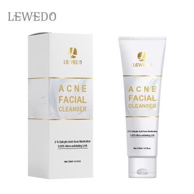 China Acne Treatment OEM Private Label Skin Care Hydrating Face Wash Anti Acne Organic Amino Acid Facial Oil-controlling Facial Cleanser for sale